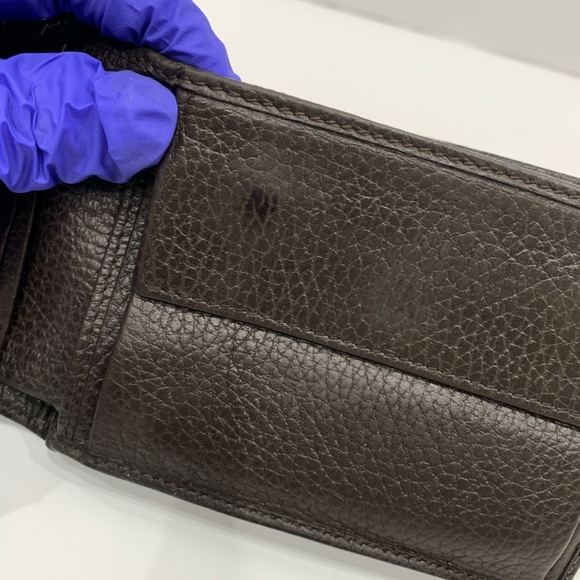 Gucci Brown GG Canvas Bifold Wallet Sku#85432 (Gently used, rubbing, stains) - Picture 15 of 15